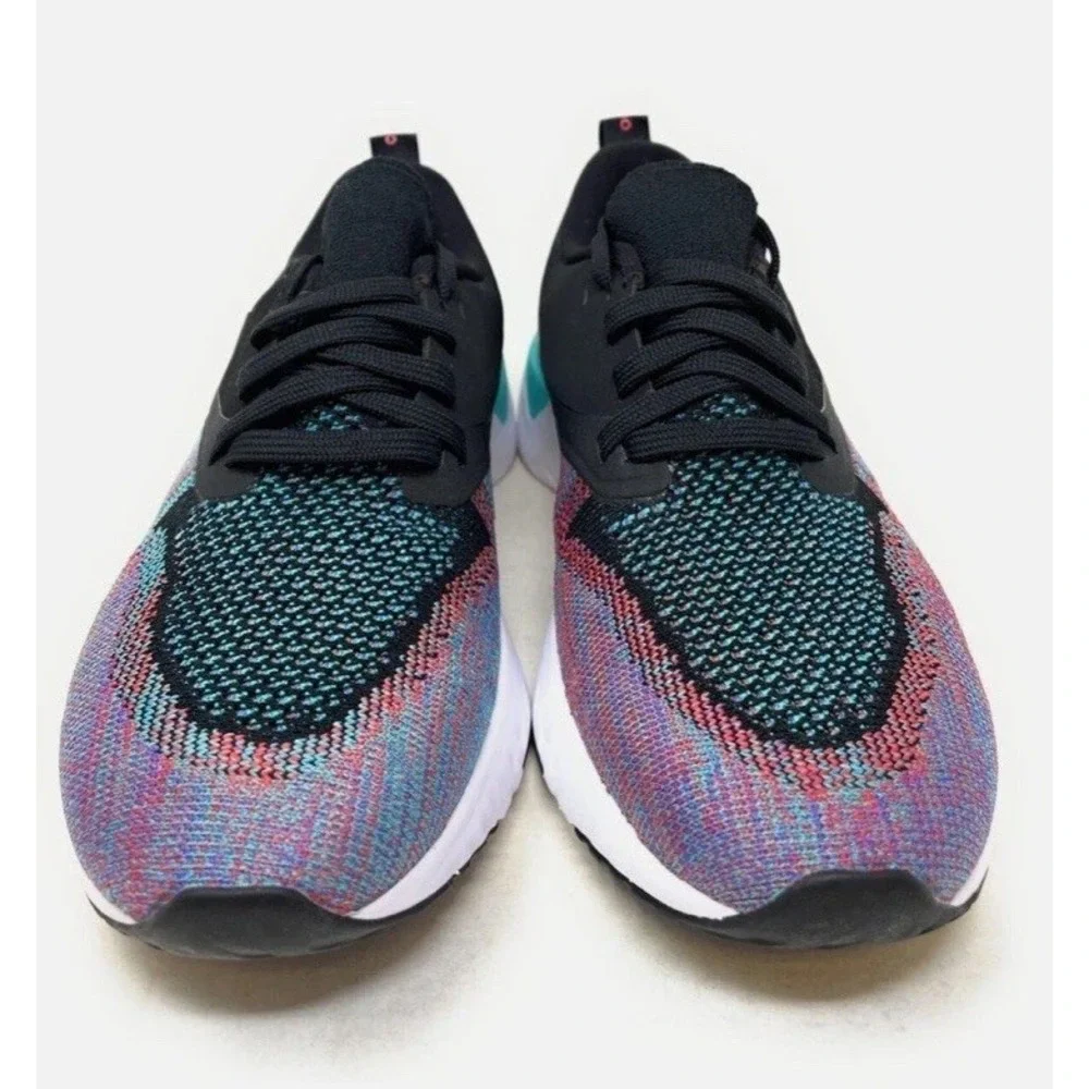 Nike Odyssey React‎ 2 Flyknit Hyper Jade Sz 7 EU 38 Running Sneakers Shoes Teal